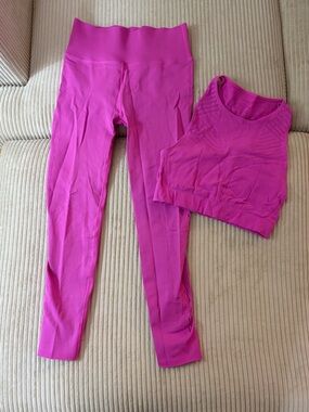 Fabletics SculptKnit Hot Pink Activewear Piece